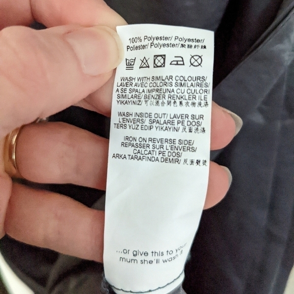 Misguided x Sarah Ashcroft metallic Duster jacket two 90s xs 0 - Picture 11 of 13